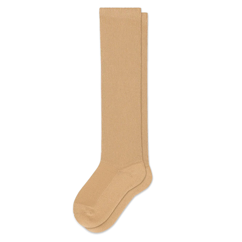 Padded Easy-Stretch Knee High Socks – Tan