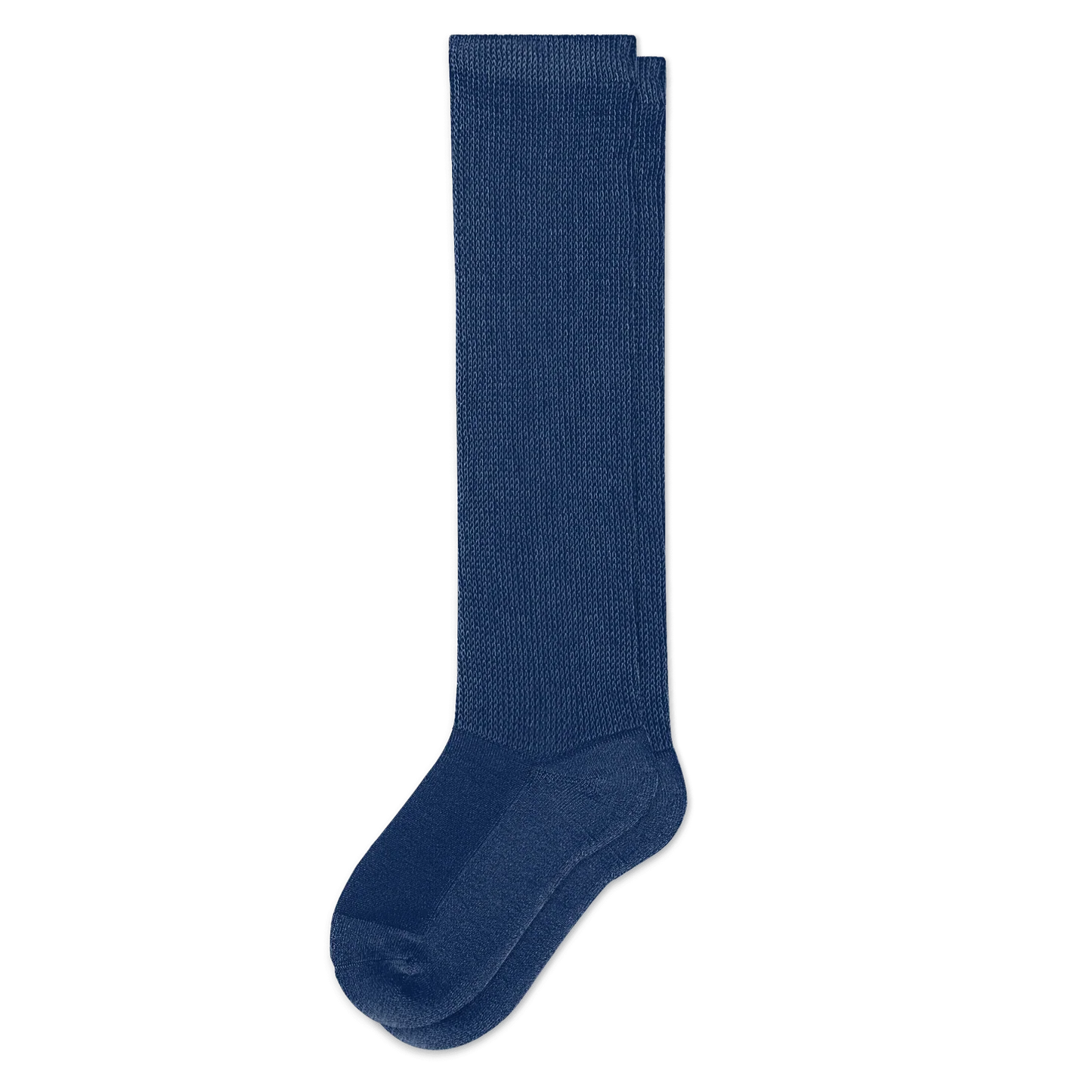 Padded Easy-Stretch Knee High Socks – Navy Blue