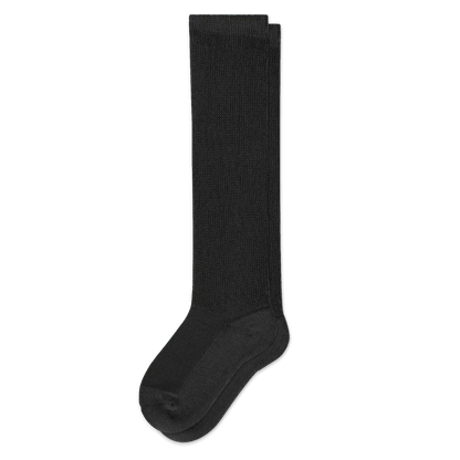 Padded Easy-Stretch Knee High Socks – Black