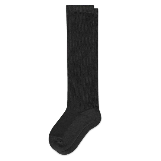 Padded Easy-Stretch Knee High Socks – Black